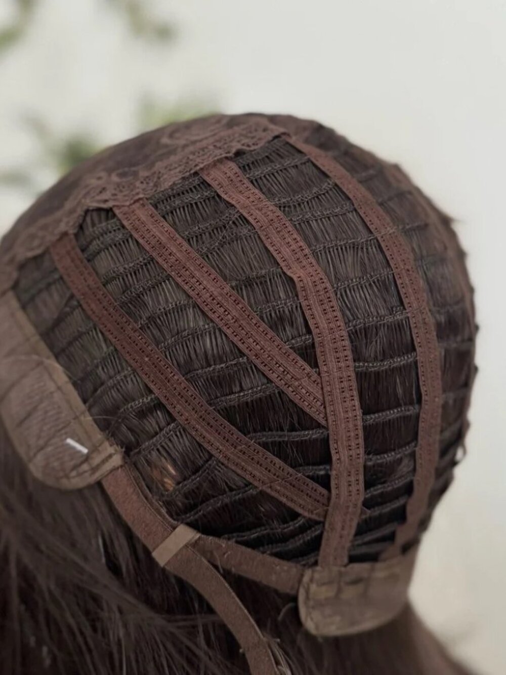 Beautiful Chocolate Brown Short Bob Wig With Bangs - Natural root Part - Picture 6 of 11